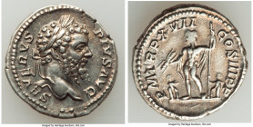Septimius Severus (AD 193-211). AR denarius (20mm, 4.05 gm, 12h). Choice VF, Rome, AD 210. SEVERVS PIVS AVG, laureate head of Septimius Severus right ...