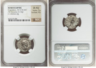 Elagabalus (AD 218-222). AR denarius (19mm, 3.15 gm, 7h). NGC Choice AU 5/5 - 4/5. Rome. IMP ANTONINVS PIVS AVG, laureate, draped bust of Elagabalus r...