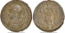 Constantinople Commemorative (ca. AD 330-340). AE3 or BI nummus (16mm, 7h). NGC MS. Trier, 2nd officina, ca. AD 332-333, struck under Constantine I to...