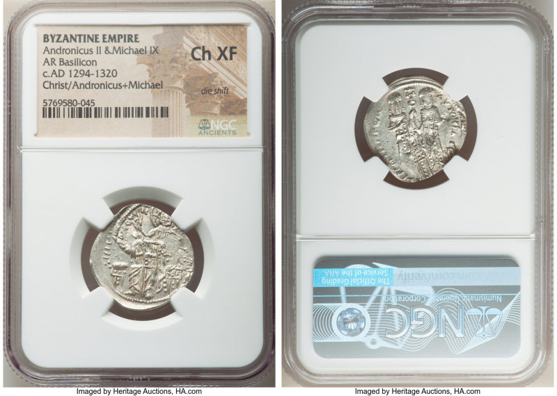 Andronicus II Palaeologus and Michael IX (AD 1294-1320). Anonymous Issue. AR bas...