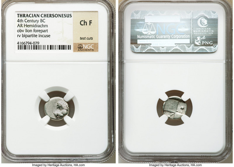 ANCIENT LOTS. Greek. Thrace. Chersonesus. Ca. 4th century BC. Lot of four (4) AR...