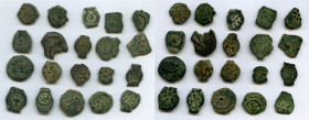 ANCIENT LOTS. Judaea. AD 1st century. Lot of twenty (20) AE prutahs. Fine. Includes: Various issuers, dates and themes. Twenty (20) coins in lot. SOLD...