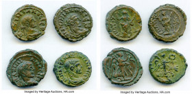 ANCIENT LOTS. Roman Provincial. AD 3rd century. Lot of four (4) AE tetradrachms. VF-XF. Fine. Includes: Various emperors and reverse types. Total four...
