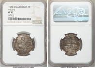 Philip II Cob 2 Reales ND (1574-1586)-PA XF45 NGC, KM-MB3.2, Cal-371. 6.32gm. 

HID09801242017

© 2020 Heritage Auctions | All Rights Reserved