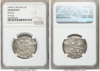 Charles II Cob 2 Reales 1683 P-V AU Details (Holed) NGC, Potosi mint, KM24, Cal-412. 6.31gm. 

HID09801242017

© 2020 Heritage Auctions | All Righ...