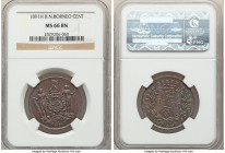 British Protectorate Cent 1891-H MS66 Brown NGC, Heaton mint, KM2. Cognac brown with gold tint and glossy luster. 

HID09801242017

© 2020 Heritag...