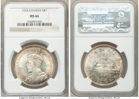 George V Dollar 1935 MS66 NGC, Royal Canadian mint, KM30. Toning conceals mint bloom luster. 

HID09801242017

© 2020 Heritage Auctions | All Righ...
