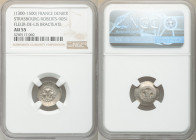 Strasbourg. Anonymous Denier (Fleur-de-Lis Bracteate) ND (1300-1500) AU55 NGC, Rob-9051. 

HID09801242017

© 2020 Heritage Auctions | All Rights R...