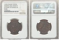Henri III Teston 1575-H VF25 NGC, La Rochelle mint, Rob-3556. In name of Charles IX. 

HID09801242017

© 2020 Heritage Auctions | All Rights Reser...