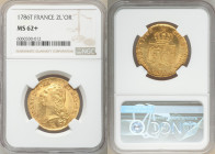 Louis XVI gold 2 Louis d'Or 1786-T MS62+ NGC, Nantes mint, KM592.14. Glimmering luster, light adjustments. 

HID09801242017

© 2020 Heritage Aucti...