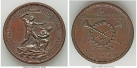 Napoleon bronze "Battle of Castiglione" Medal 1796 XF, Julius-502. 43.1mm. 41.24. By Lavy. BATAILLE DE CASTIGLIONE COMBAT DE PESCHIERA Nude warriors o...