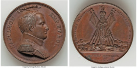 Napoleon I bronze "Battle of Würtchen" Medal 1813 XF, Bram-1232, Julius-2635. 40.4mm. 40.61gm. By Depaulis & Brenet. NAPOLEON EMP. ET ROI. Uniformed b...