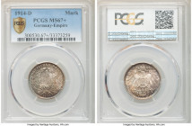 Wilhelm II Pair of Certified Marks 1914-D MS67+ PCGS, Munich mint, KM14. Both attractively toned. Sold as is, no returns. 

HID09801242017

© 2020...