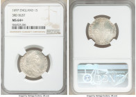 William III Shilling 1697 MS64+ NGC, KM497, S-3511. Third bust. 

HID09801242017

© 2020 Heritage Auctions | All Rights Reserved