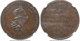 Middlesex. National Series copper Penny Token 1797 MS64 Brown NGC, D&H-197. Edge: Plain. ATTENDED DIVINE SERVICE AT ST PAULUS LONDON DEC 19 1797 inner...