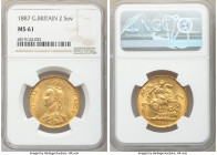 Victoria gold 2 Pounds 1887 MS61 NGC, KM768, S-3865. AGW 0.4710 oz. 

HID09801242017

© 2020 Heritage Auctions | All Rights Reserved