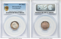 Edward VII 4-Piece Certified Prooflike Maundy Set 1903 PCGS, 1) Penny - PL67+, KM795 2) 2 Pence - PL66+, KM796 3) 3 Pence - PL66, KM797.1 4) 4 Pence -...