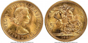 Elizabeth II gold Sovereign 1964 MS64 NGC, KM908. AGW 0.2355 oz. 

HID09801242017

© 2020 Heritage Auctions | All Rights Reserved