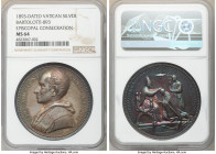 Papal States. Leo XIII silver "Episcopal Consecration" Medal Anno XVI (1893)-Dated MS64 NGC, Bartolotti-893. 43mm. By F. Bianchi. LEO XIII PONT MAX AN...