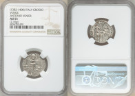Venice. Antonio Venier Grosso ND (1382-1400) AU55 NGC, 21mm. 2.16gm. 

HID09801242017

© 2020 Heritage Auctions | All Rights Reserved