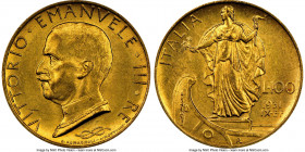 Vittorio Emanuele III gold 100 Lire 1931-R MS62 NGC, Rome mint, KM72. AGW 0.2546 oz. 

HID09801242017

© 2020 Heritage Auctions | All Rights Reser...