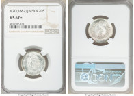 Meiji 20 Sen Year 20 (1887) MS67+ NGC, KM-Y24. Virtually untoned except for spot on obverse at 8 o'clock, 

HID09801242017

© 2020 Heritage Auctio...