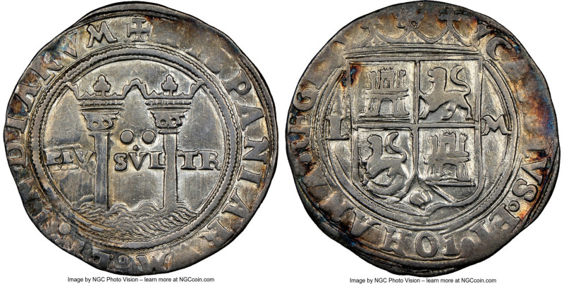 Charles & Johanna 2 Reales ND (1542-1555) L-M XF40 NGC, Mexico City mint, KM0012...