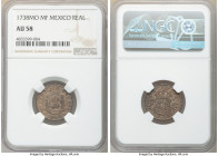 Philip V Real 1738 Mo-MF AU58 NGC, Mexico City mint, KM75.1. Blue tinted clay colored toning. 

HID09801242017

© 2020 Heritage Auctions | All Rig...