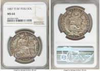 Republic Sol 1887-TF/BF MS64 NGC, Santiago mint, KM196.22.

HID09801242017

© 2020 Heritage Auctions | All Rights Reserved