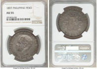 Spanish Colony. Alfonso XIII Peso 1897 SG-V AU55 NGC, KM154. Lavender-gray and teal toning. 

HID09801242017

© 2020 Heritage Auctions | All Right...