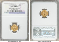 João V gold 400 Reis 1721 UNC Details (Surface Hairlines) NGC, Lisbon mint, KM201.

HID09801242017

© 2020 Heritage Auctions | All Rights Reserved...
