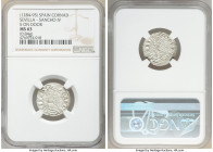 Sancho IV 3-Piece Lot of Certified Cornados ND (1284-1295) NGC, 1) Cornado - MS63, 0.84gm 2) Cornado - MS62, 0.87gm 3) Cornado - MS62, 0.77gm Sold as ...