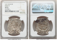 Philip IV Cob 8 Reales 1651 AU55 NGC, Cal-Unl. 26.82gm. 

HID09801242017

© 2020 Heritage Auctions | All Rights Reserved