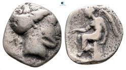 Bruttium. Terina circa 420-400 BC. Triobol AR