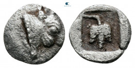 Macedon. Dikaia circa 500-400 BC. Hemiobol AR
