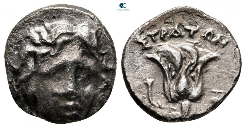 Kings of Macedon. Perseus 179-168 BC. Pseudo-Rhodian issue, struck during the Th...