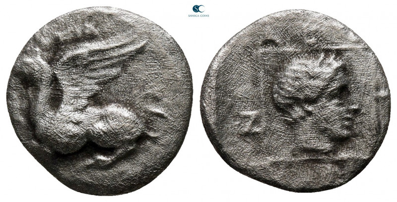 Thrace. Abdera circa 400-250 BC. 
Tetrobol AR

14 mm, 1,84 g



fine