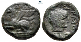 Thrace. Abdera. ΕΡΜΟΣΤΡΑΤΟΣ (Hermostratos), magistrate circa 385-347 BC. Bronze Æ