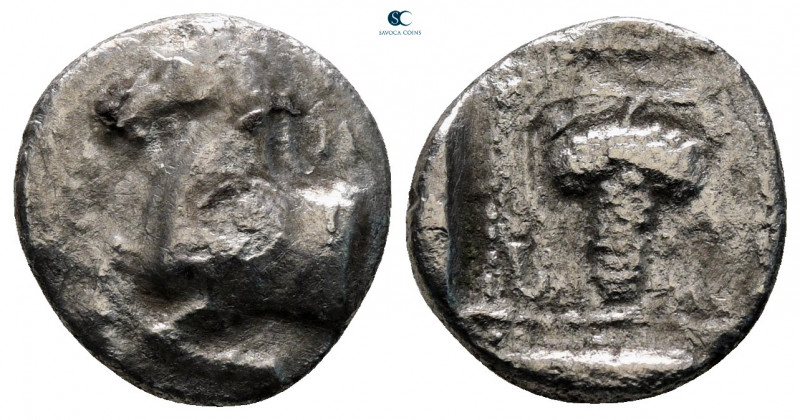 Thrace. Maroneia circa 398-385 BC. 
Triobol-Hemidrachm AR

13 mm, 1,76 g

...