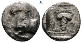 Thrace. Maroneia circa 398-385 BC. Triobol-Hemidrachm AR