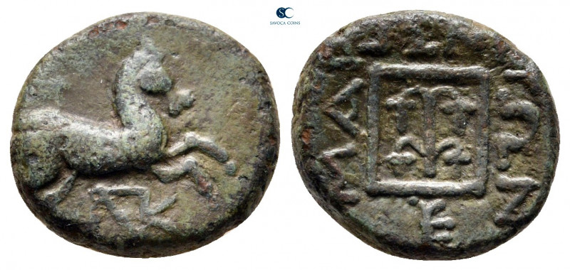 Thrace. Maroneia circa 398-348 BC. 
Bronze Æ

13 mm, 2,88 g



very fine