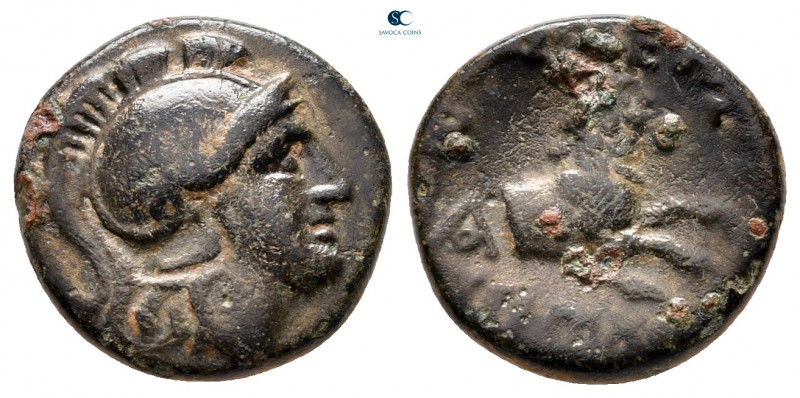 Kings of Thrace. Macedonian. Lysimachos 305-281 BC. 
Bronze Æ

13 mm, 2,27 g...