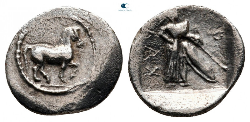 Thessaly. Pharkadon circa 440-400 BC. 
Obol AR

10 mm, 0,76 g



very fin...