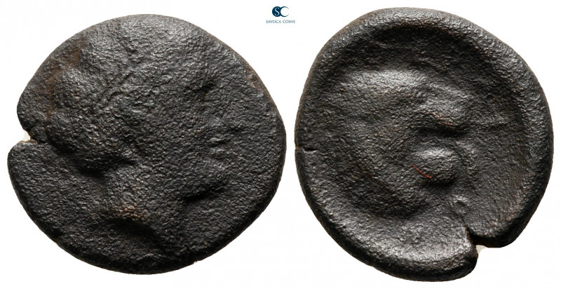 Thessaly. Pherae circa 404-369 BC. 
Bronze Æ

17 mm, 4,06 g



nearly ver...