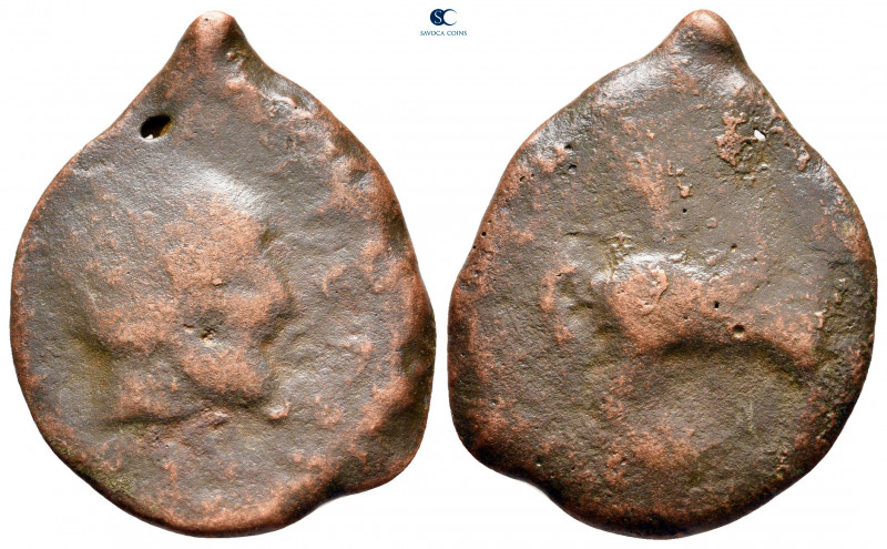Akarnania. Palairos circa 400-300 BC. 
Tetradrachm Æ

29 mm, 7,29 g



fi...