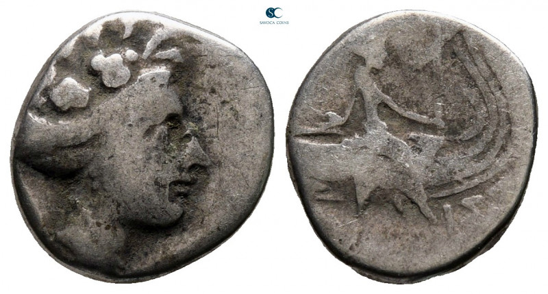 Euboea. Histiaia circa 300-100 BC. 
Tetrobol AR

13 mm, 2,21 g



fine