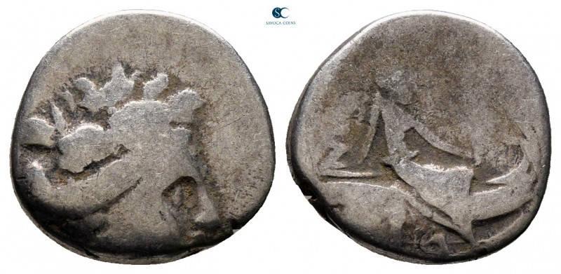 Euboea. Histiaia circa 196-146 BC. 
Tetrobol AR

13 mm, 1,57 g



fine