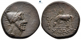 Pontos. Chabakta. Time of Mithradates VI Eupator circa 120-63 BC. From the Tareq Hani collection. Bronze Æ