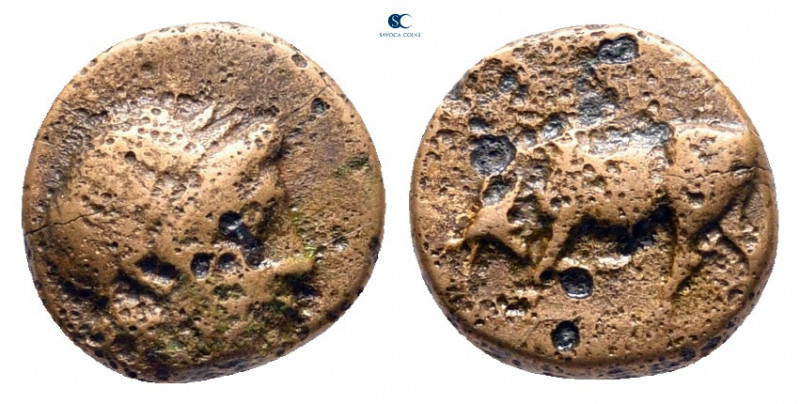 Mysia. Gambrion circa 350-300 BC. 
Bronze Æ

8 mm, 0,89 g



fine