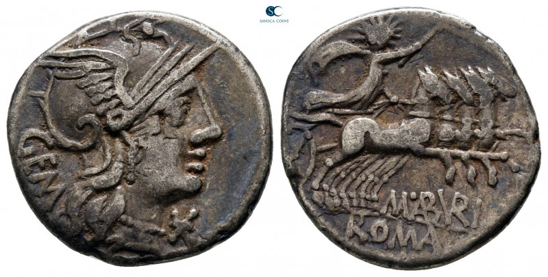 C. Aburius Geminus 134 BC. Rome
Denarius AR

19 mm, 3,71 g



very fine